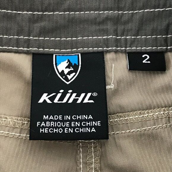 Kuhl Mid-Rise Hiking Capri Women's Size 2 Beige Cropped Embroidered Pockets - Picture 12 of 14